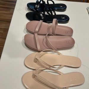 Size 8 Womens Sandals- Loft & Target